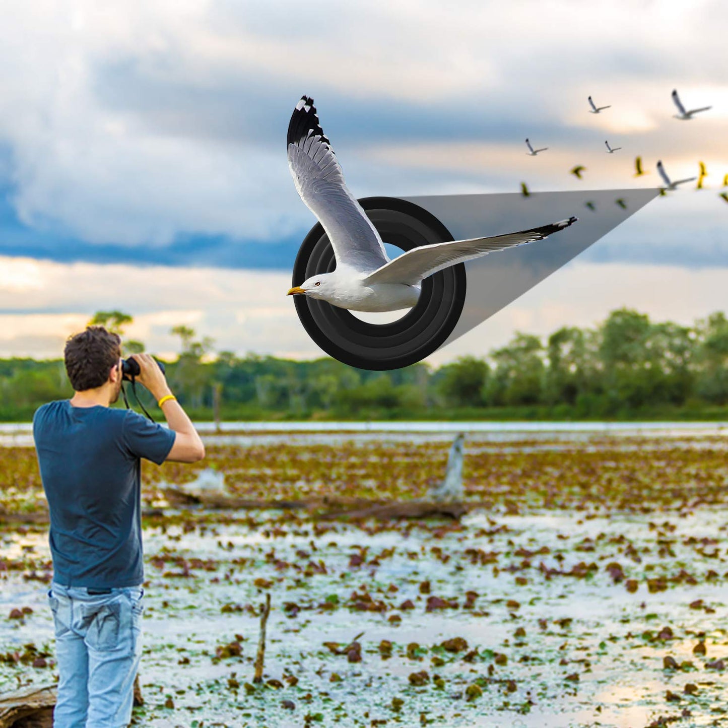 Binocolo 60x60 di Alta Qualità con Visione Notturna per Avventure all'Aperto