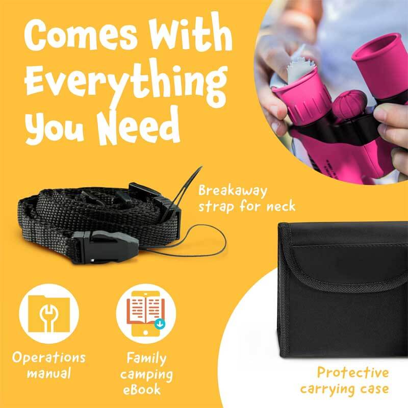 Binocolo da Avventura all'Aperto per Bambini 8x21