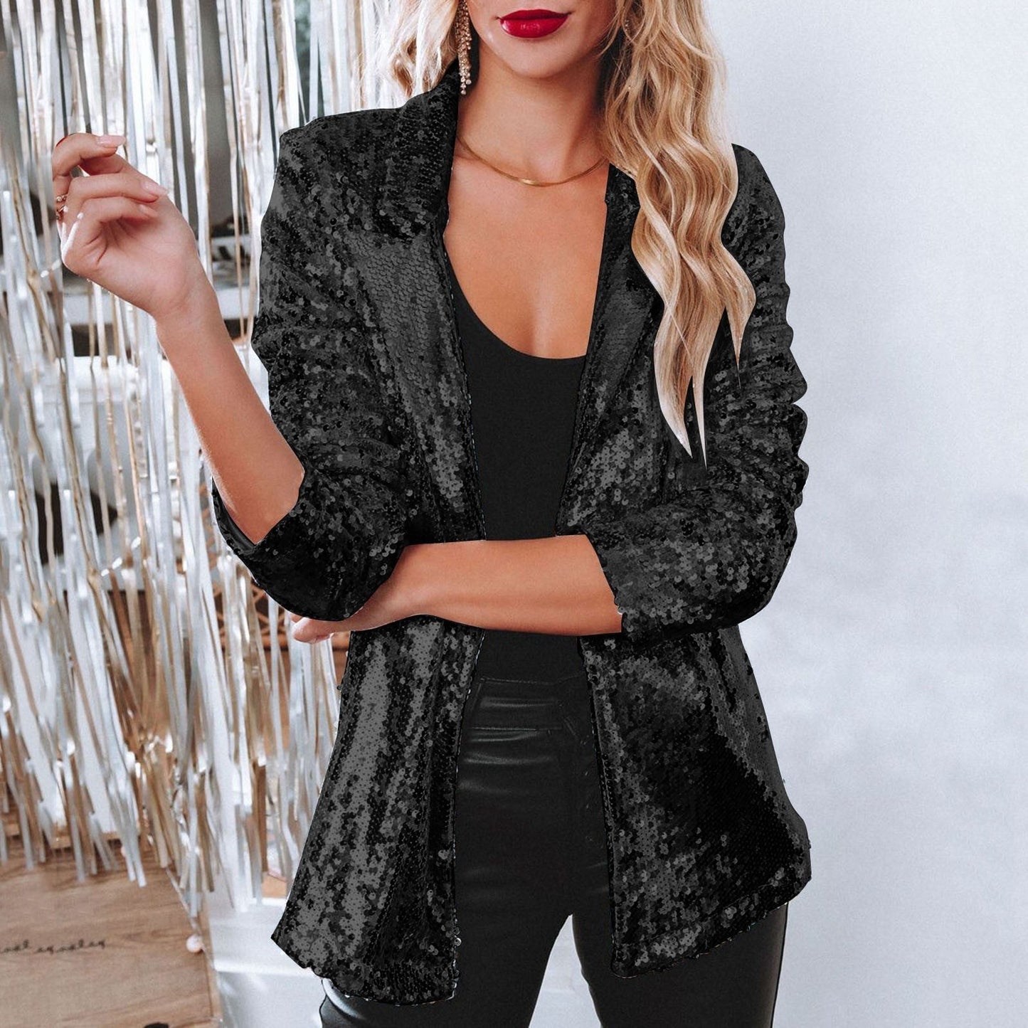 Blazer da Donna con Paillettes