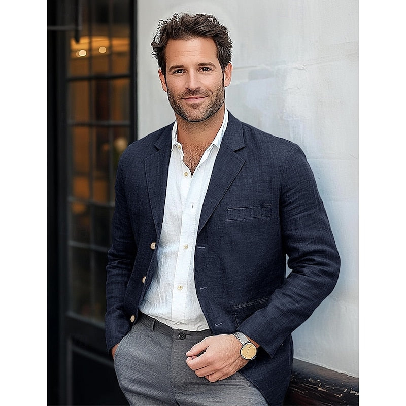 Blazer da Uomo Classico e Leggero – Smart Casual per Tutto l'Anno