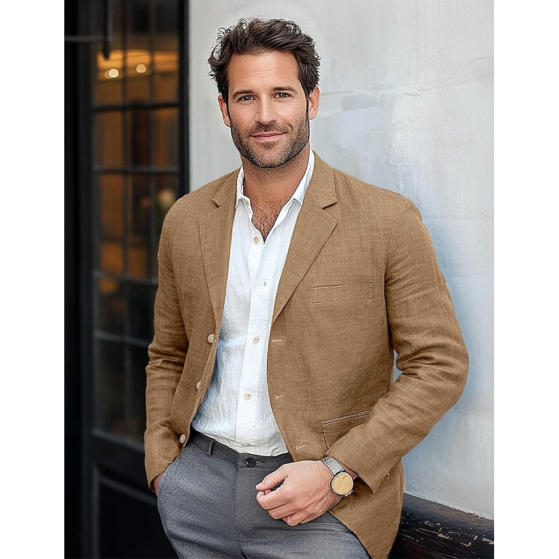 Blazer da Uomo Classico e Leggero – Smart Casual per Tutto l'Anno