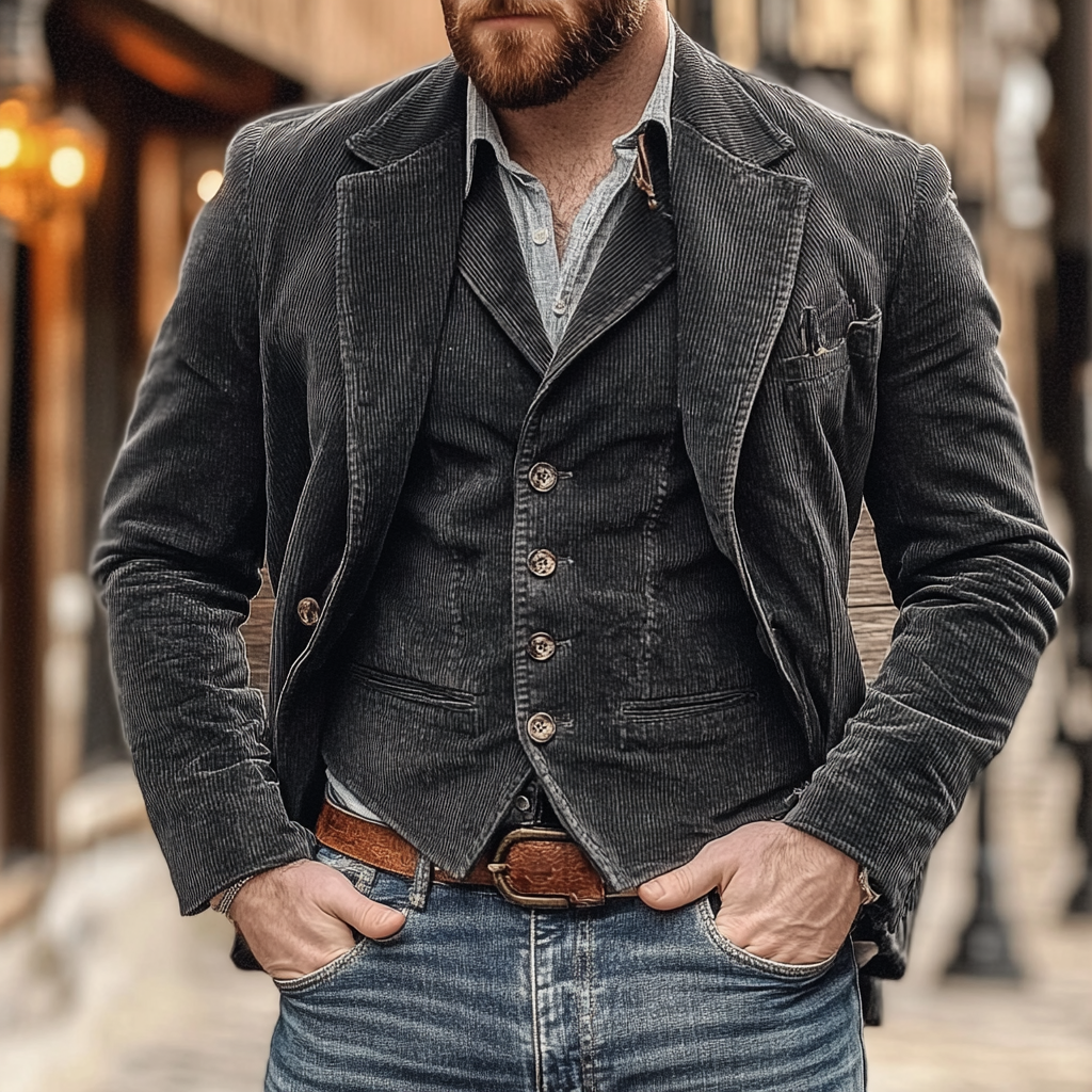 Blazer e gilet in cashmere