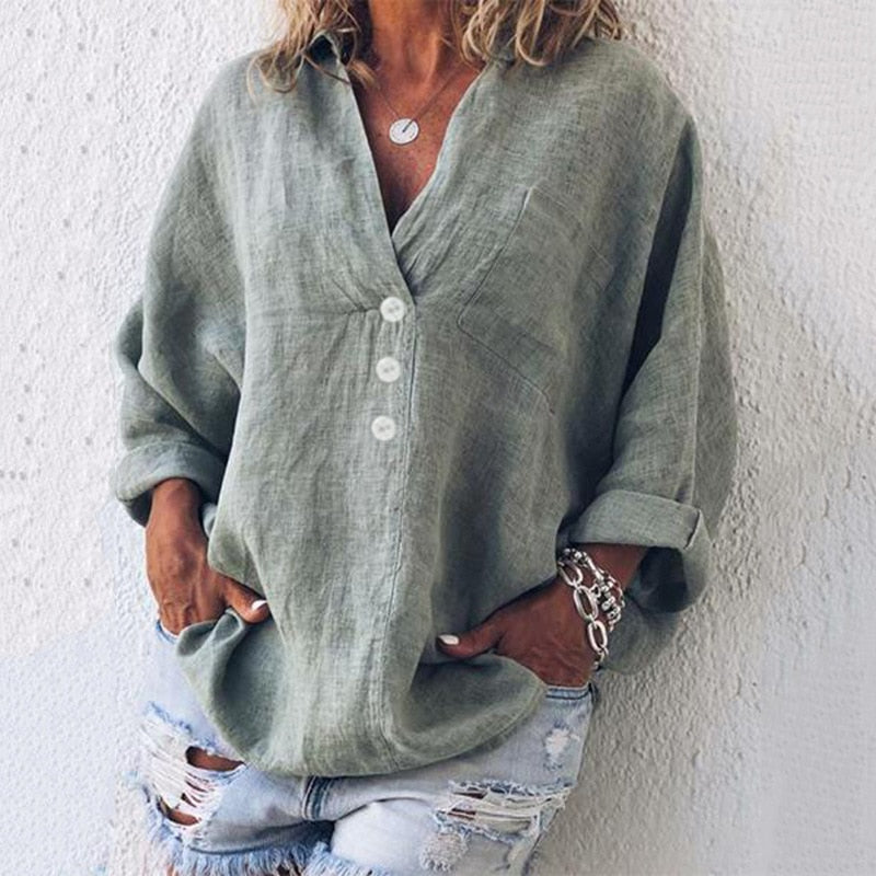 Blusa da donna con bottoni