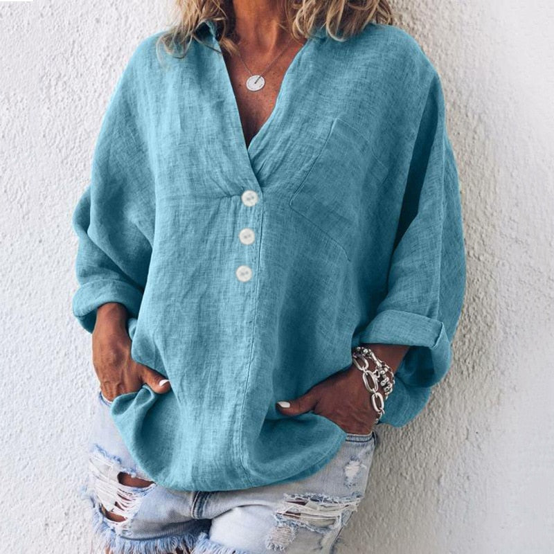 Blusa da donna con bottoni