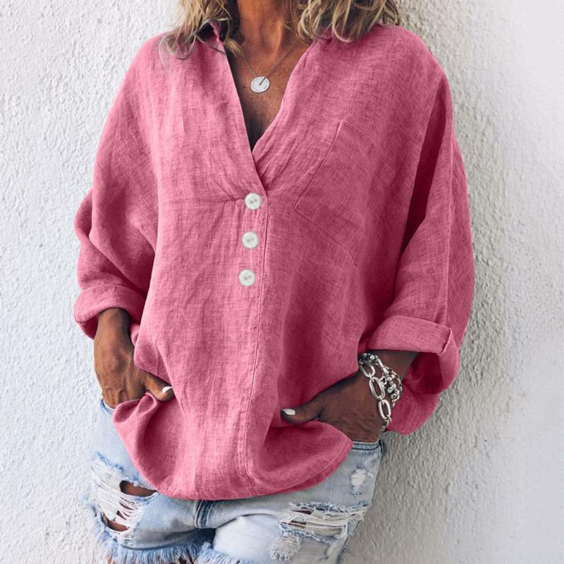 Blusa da donna con bottoni