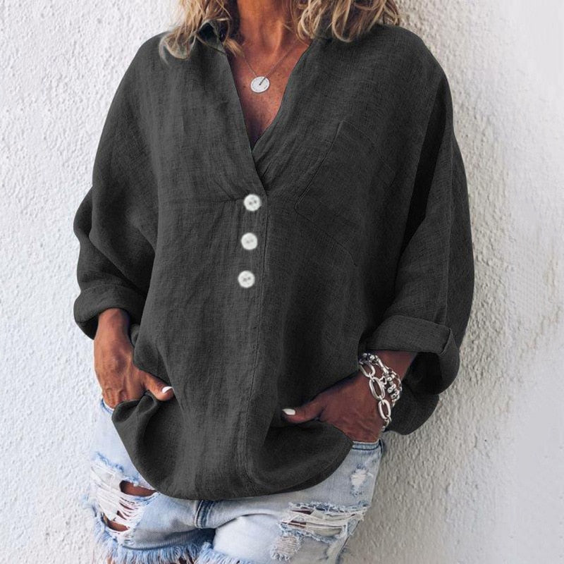Blusa da donna con bottoni