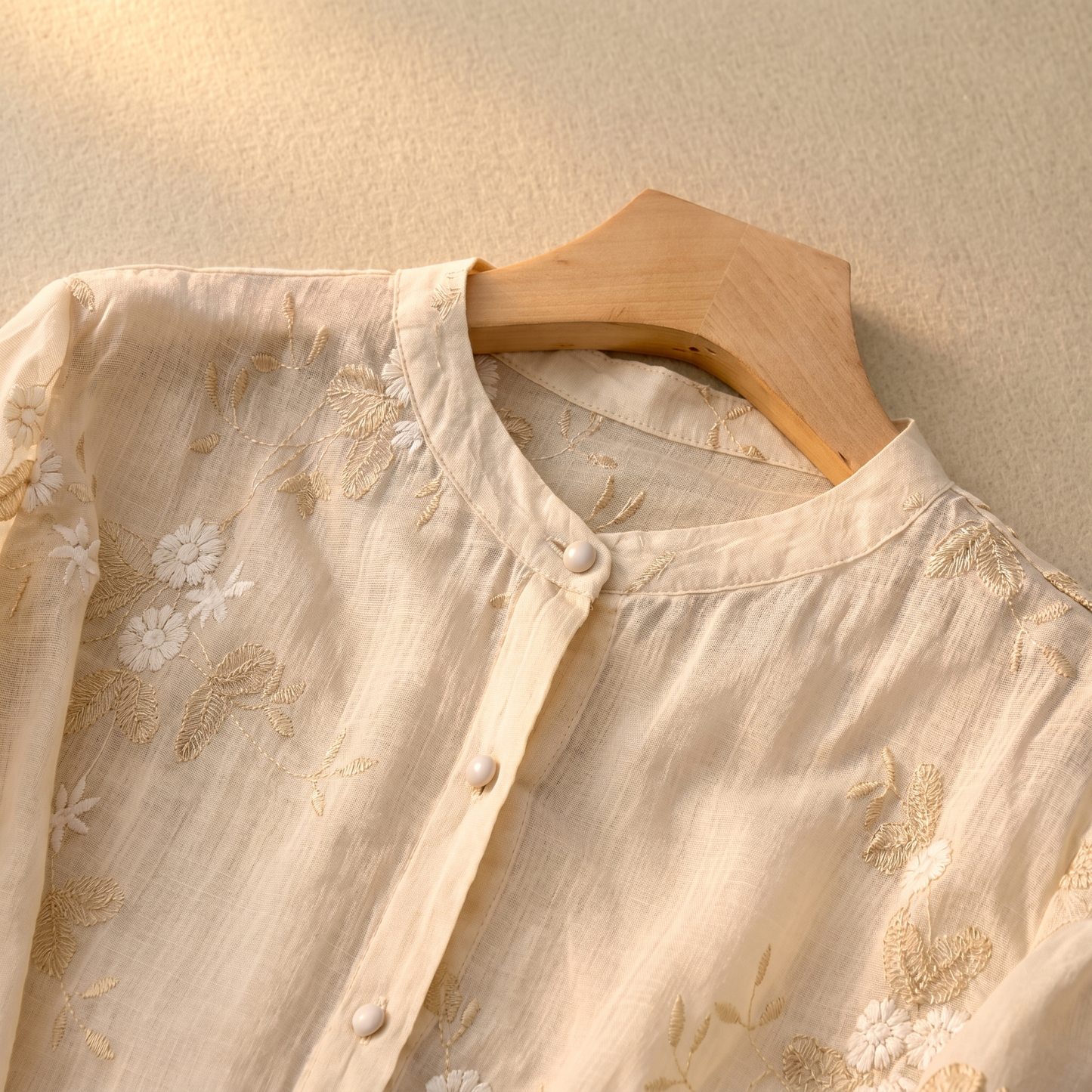 Blusa da Donna in Cotone con Ricamo Floreale | Top Estivo Leggero con Vestibilità Morbida