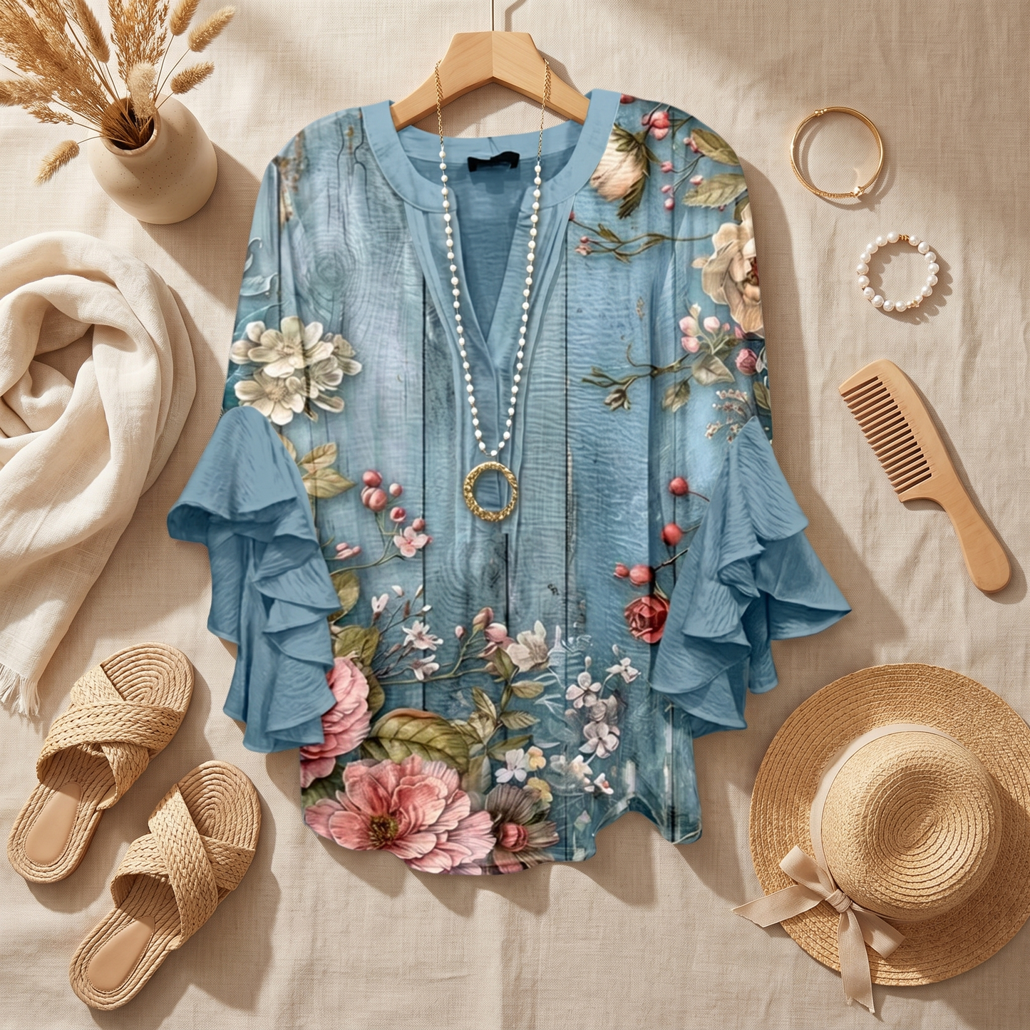 Blusa Leggera da Donna a Maniche Lunghe | Top Elegante da Ufficio