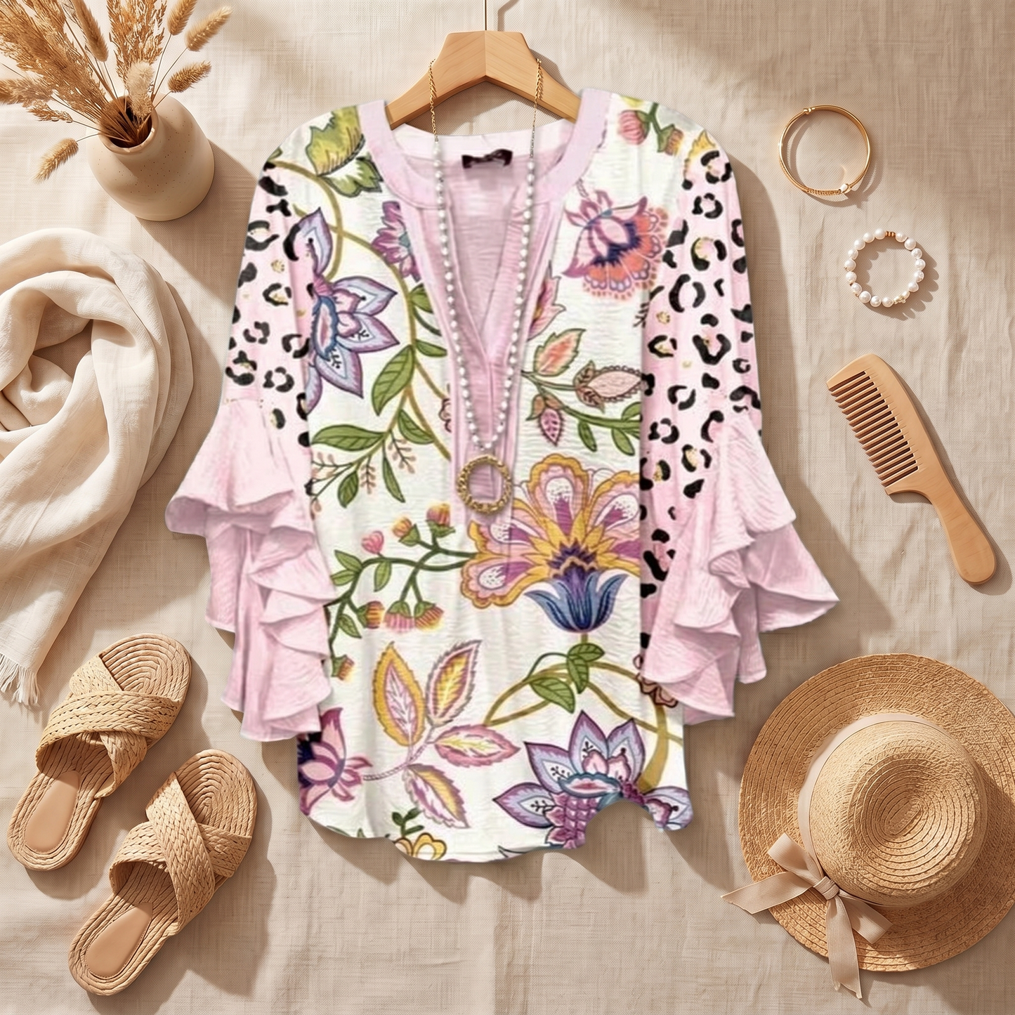 Blusa Leggera da Donna a Maniche Lunghe | Top Elegante da Ufficio