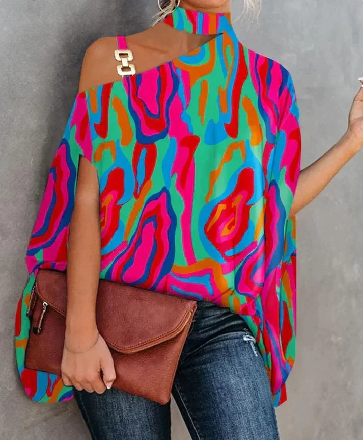 Blusa morbida da donna in cotone per un uso quotidiano e versatile
