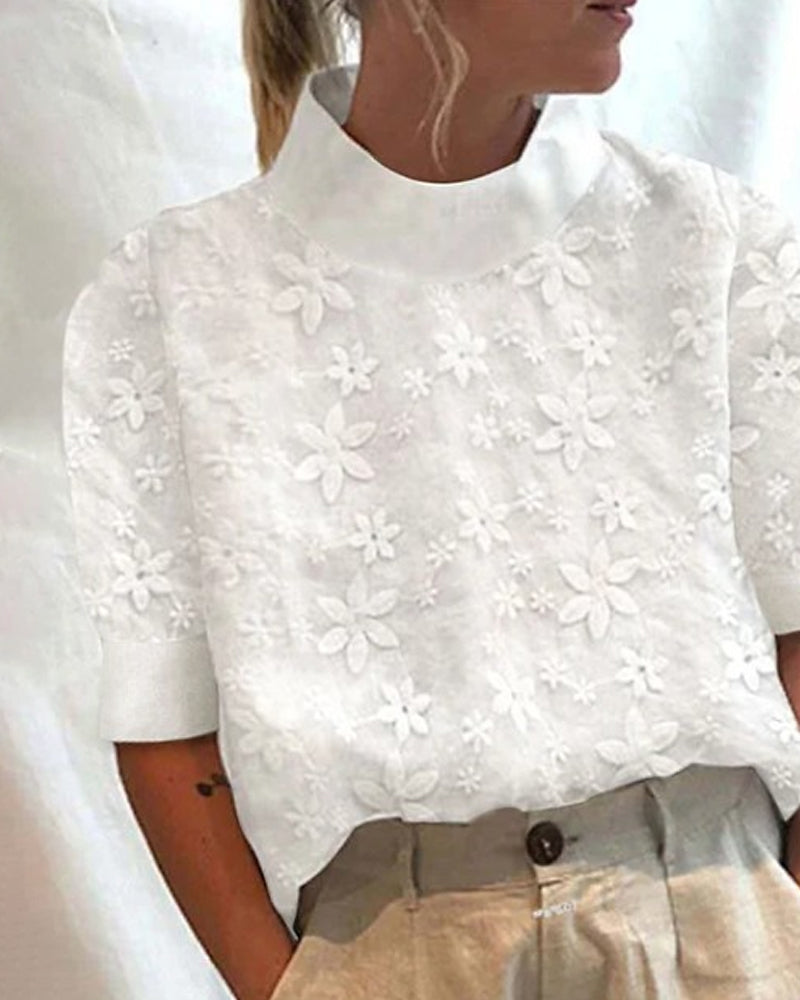 Blusa ricamata da donna modello blouson