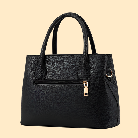 Borsa a mano da donna strutturata con dettaglio di frange