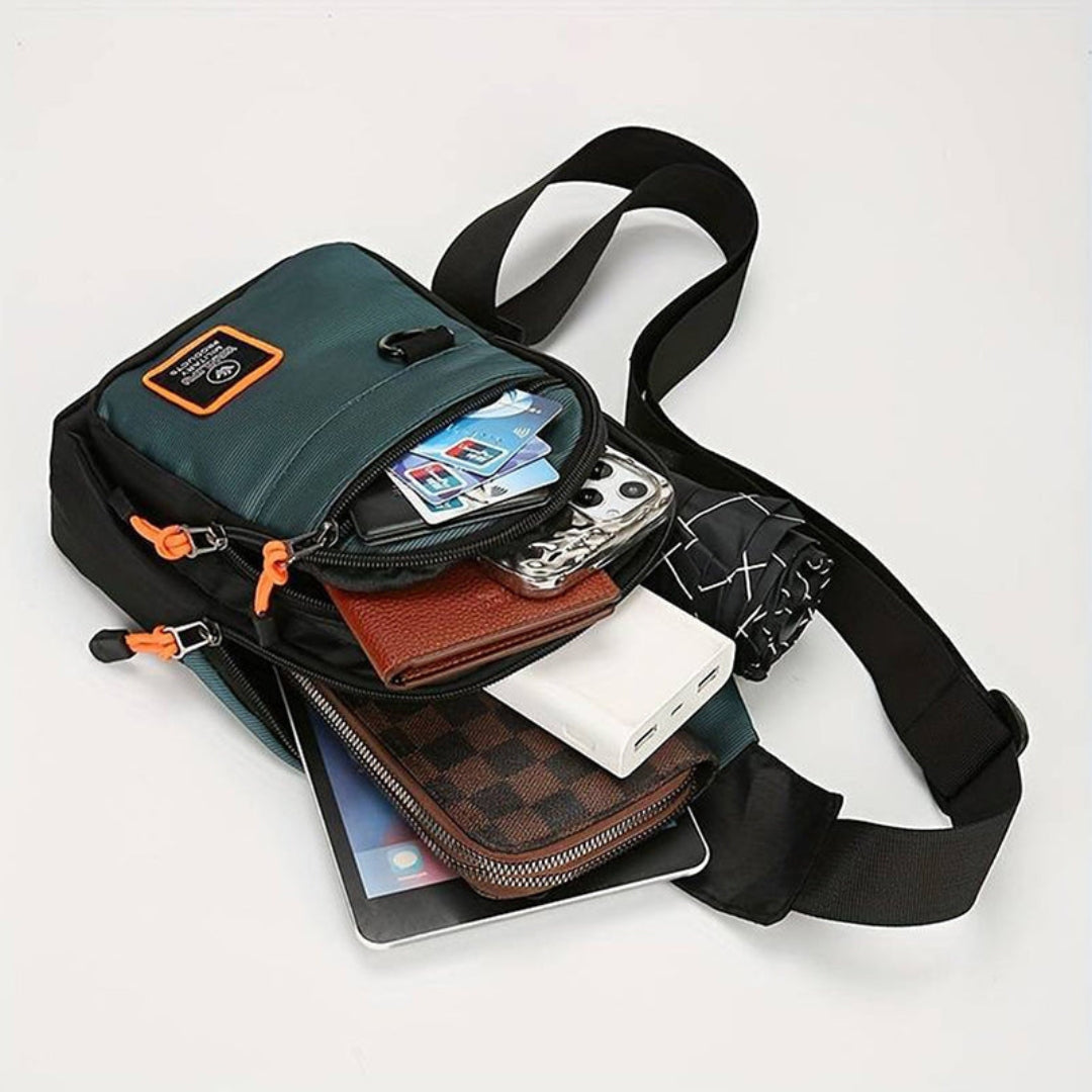 Borsa a tracolla impermeabile con scomparti multipli