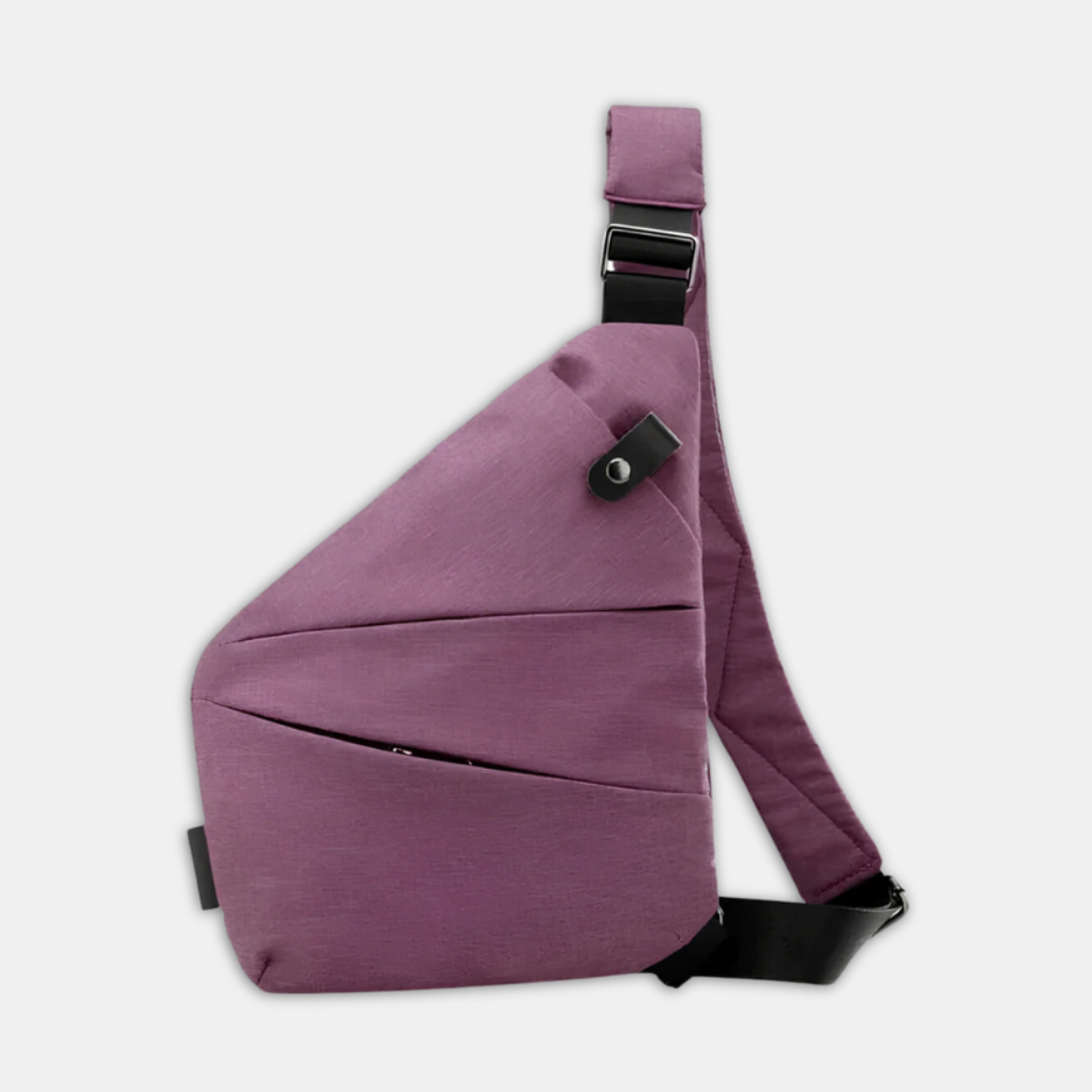Borsa a Tracolla Antifurto Organizer con Cerniere Nascoste