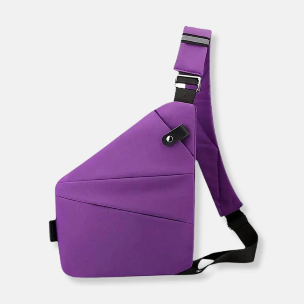 Borsa a Tracolla Antifurto Organizer con Cerniere Nascoste