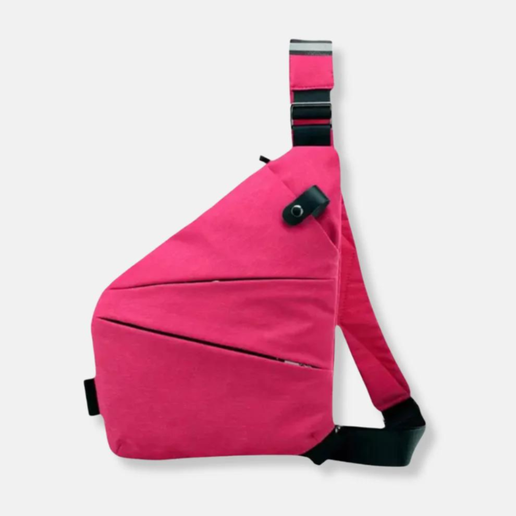 Borsa a Tracolla Antifurto Organizer con Cerniere Nascoste