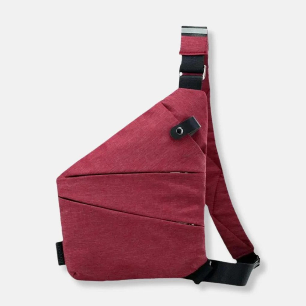 Borsa a Tracolla Antifurto Organizer con Cerniere Nascoste