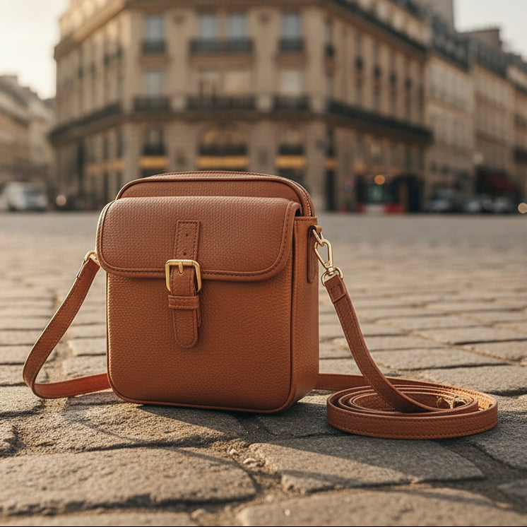 Borsa Antifurto Compatta con Tracolla Regolabile e Capiente Scomparto