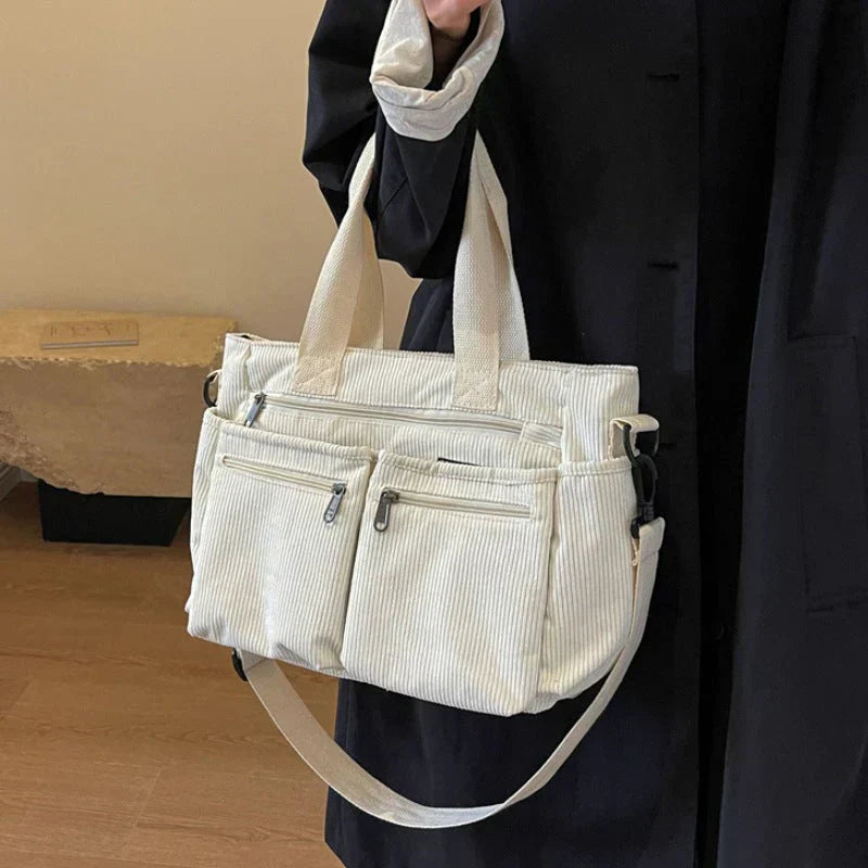 Borsa autunnale con doppia cerniera