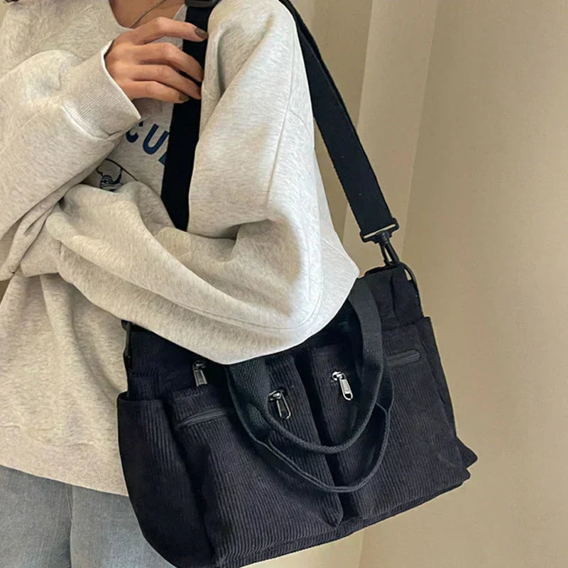Borsa autunnale con doppia cerniera