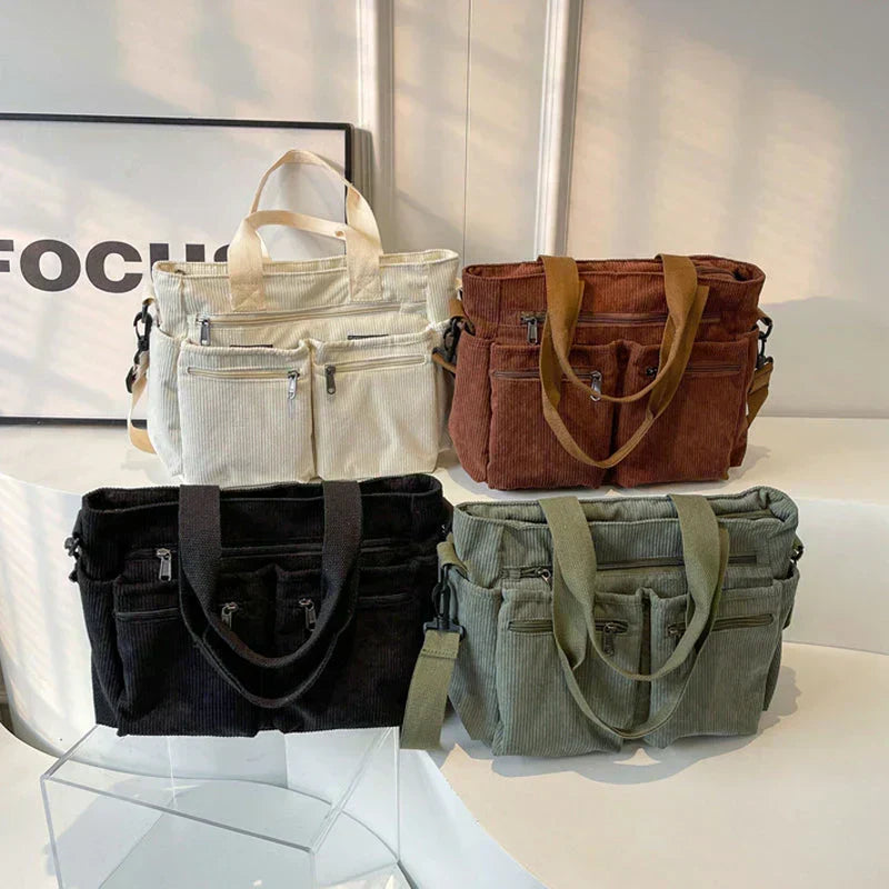 Borsa autunnale con doppia cerniera