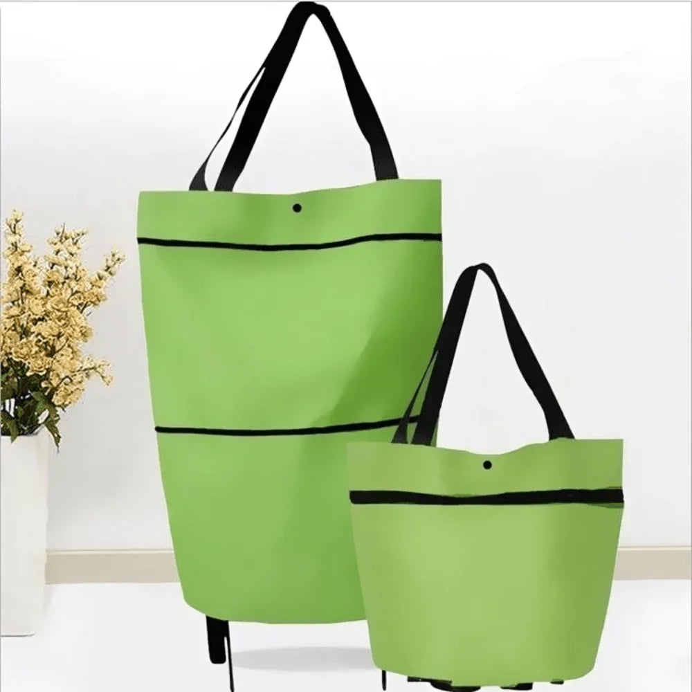 Borsa Carrello della Spesa Pieghevole con Ruote – Ecologica, Compatta e Leggera