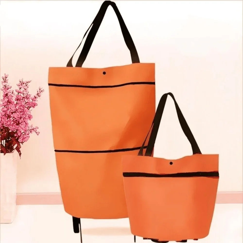 Borsa Carrello della Spesa Pieghevole con Ruote – Ecologica, Compatta e Leggera
