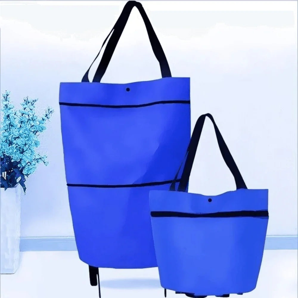 Borsa Carrello della Spesa Pieghevole con Ruote – Ecologica, Compatta e Leggera