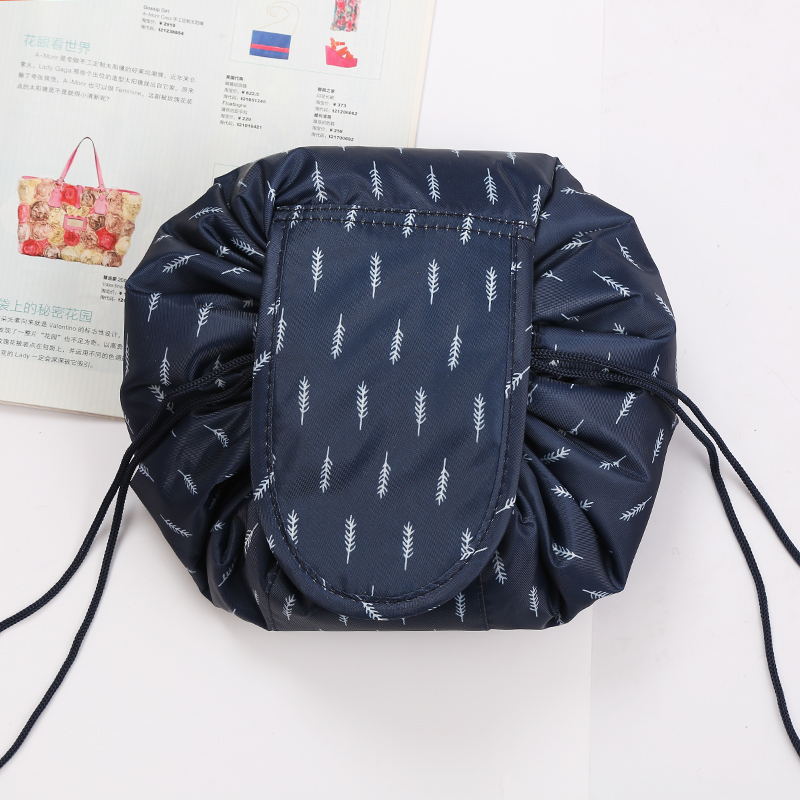 Borsa cosmetica portatile unisex con coulisse
