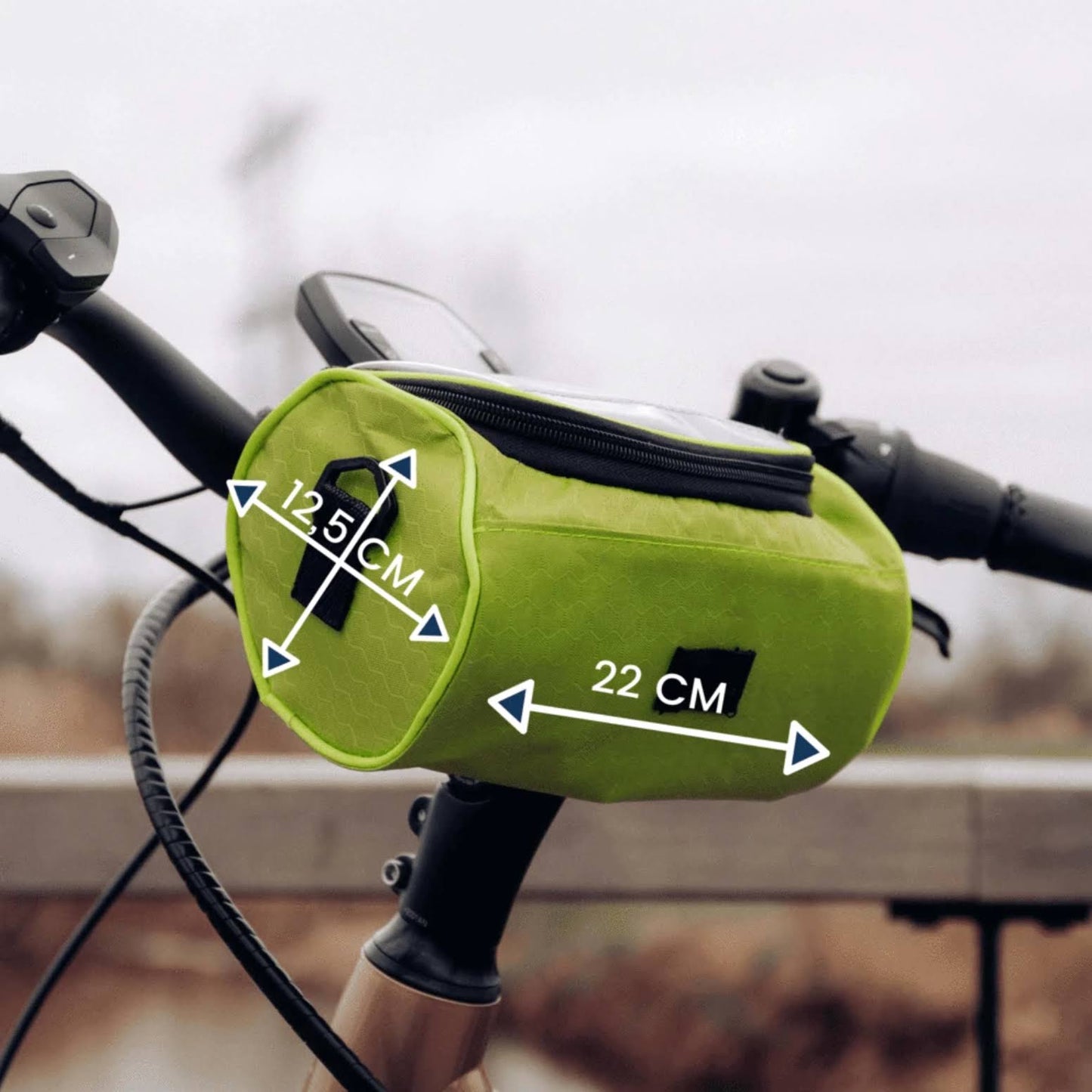 Borsa da Bici Impermeabile Universale con Finestra per Smartphone