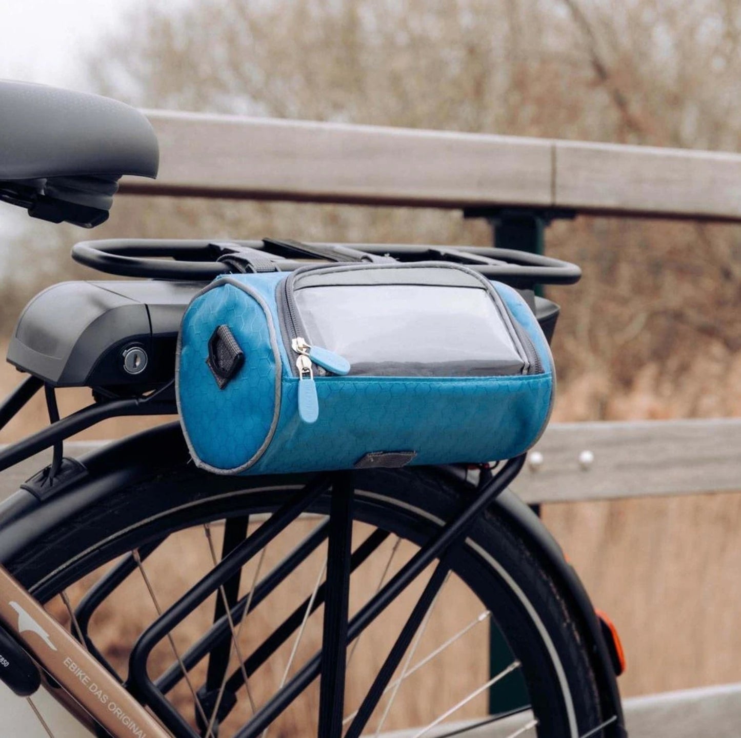 Borsa da Manubrio per Bicicletta | Borsa Bici Impermeabile con Finestra Touchscreen
