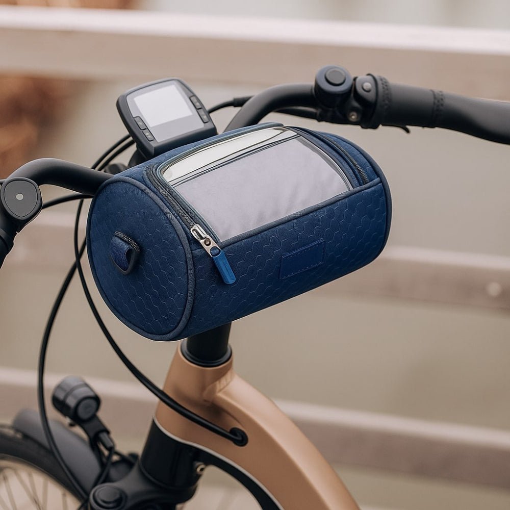 Borsa da manubrio per bicicletta con supporto per telefono – portaoggetti impermeabile per piccoli oggetti