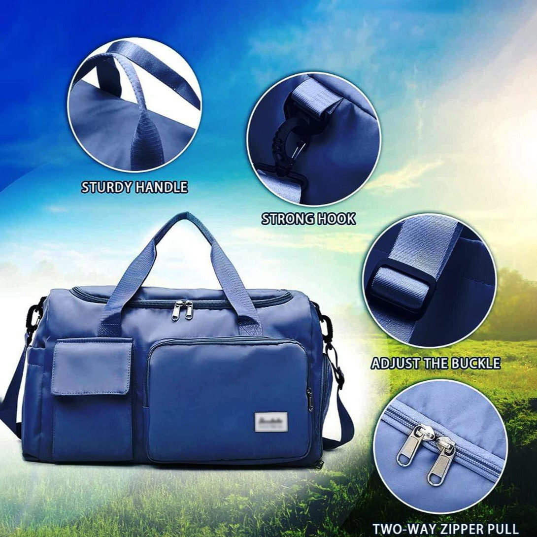 Borsa da Viaggio e Sportiva | Scomparti Multipli con Scomparto Scarpe