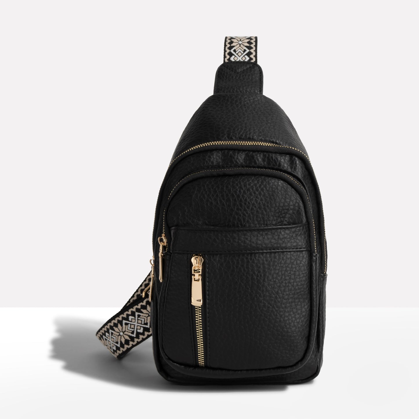 Borsa Monospalla Crossbody da Donna con Tracolla Intrecciata a Fantasia