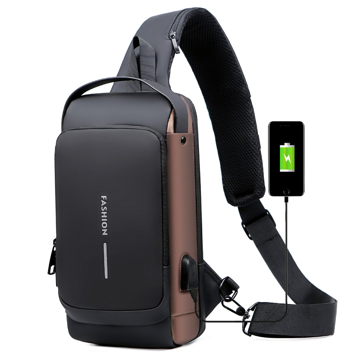 Borsa monospalla di sicurezza antifurto