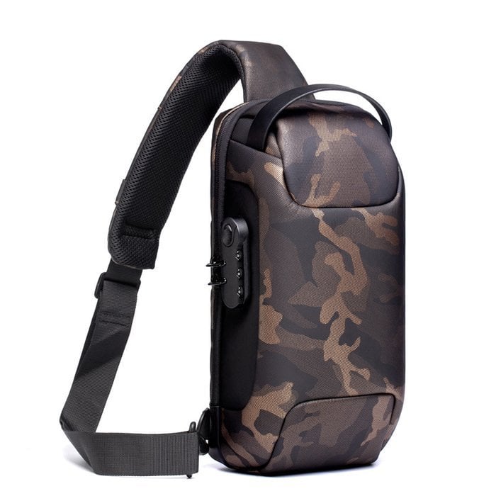Borsa monospalla di sicurezza antifurto