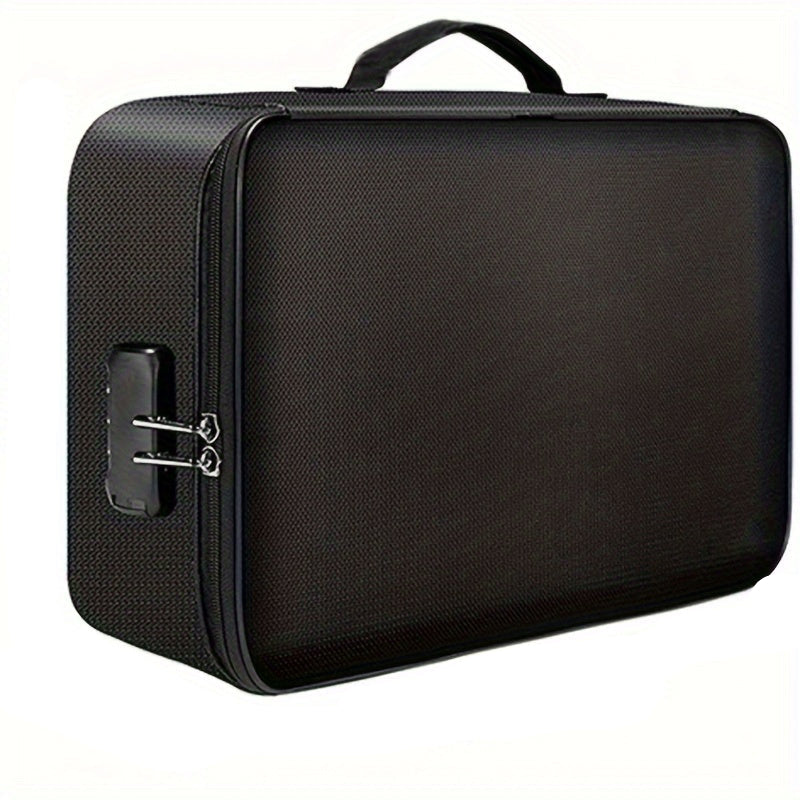 Borsa porta documenti di sicurezza con serratura e design idrorepellente