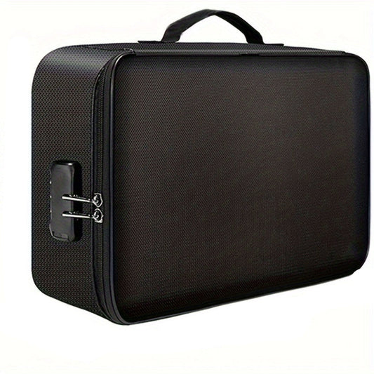 Borsa porta documenti di sicurezza con serratura e design idrorepellente
