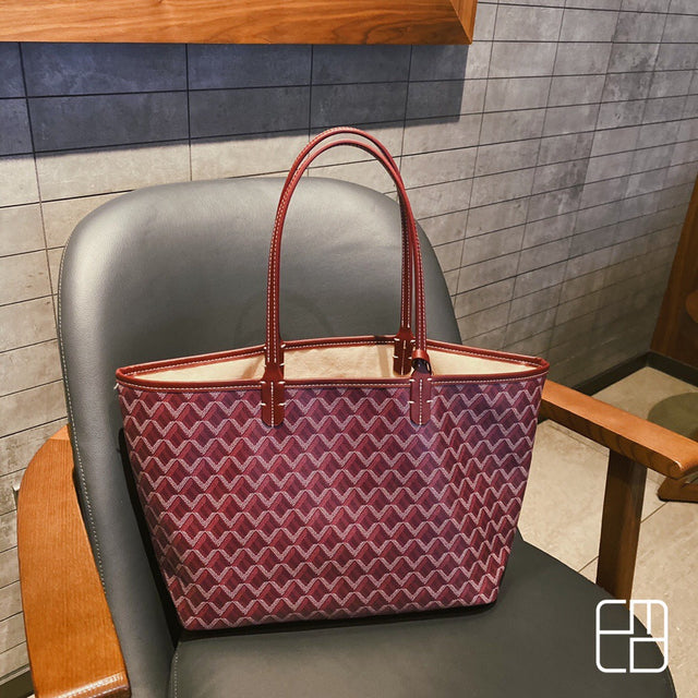Borsa Shopper Lussuosa | Elegante e Capiente | Bordeaux