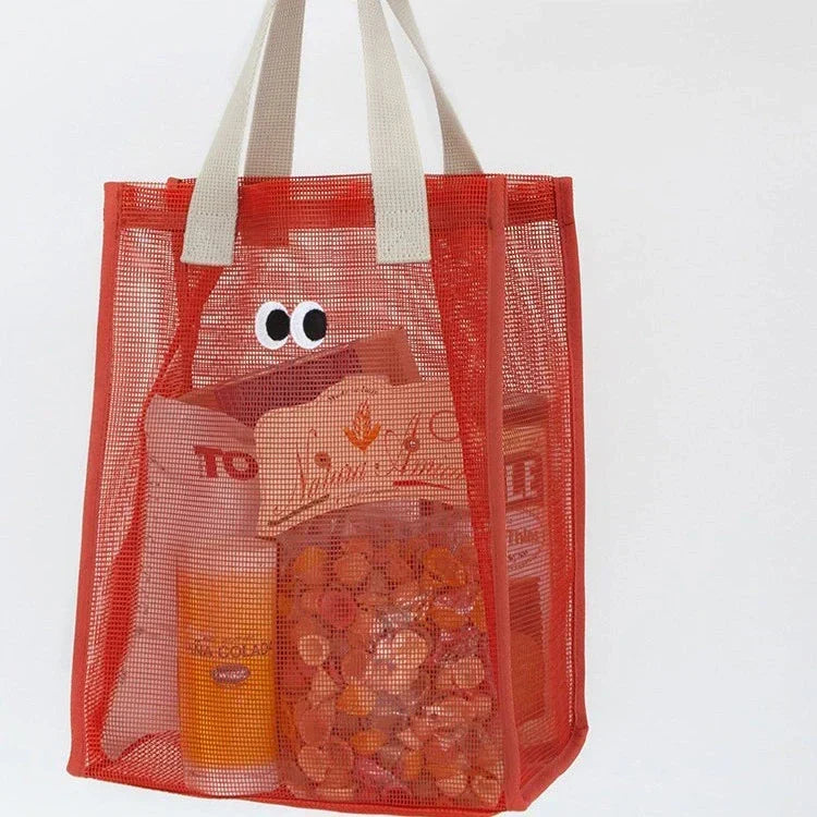 Borsa Tote da Spiaggia in Rete per Bambini