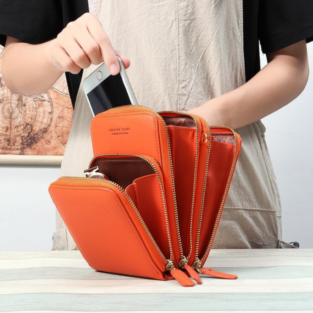 Borsetta Porta Cellulare a Tripla Sicurezza: Eleganza e Praticità
