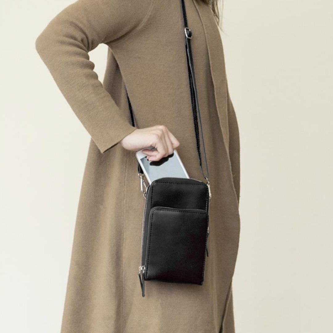 Borsetta Porta Cellulare a Tripla Sicurezza: Eleganza e Praticità
