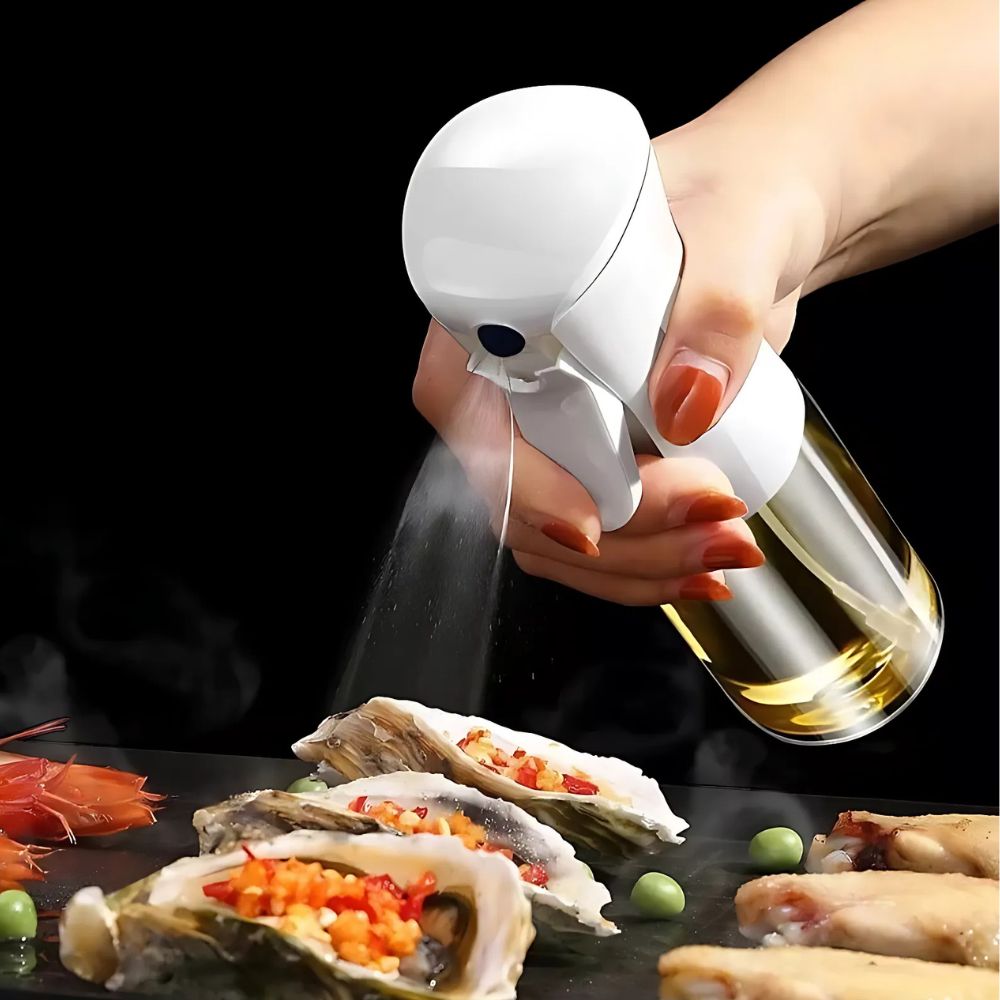 Bottiglia nebulizzatrice per olio in vetro per un dosaggio preciso in cucina