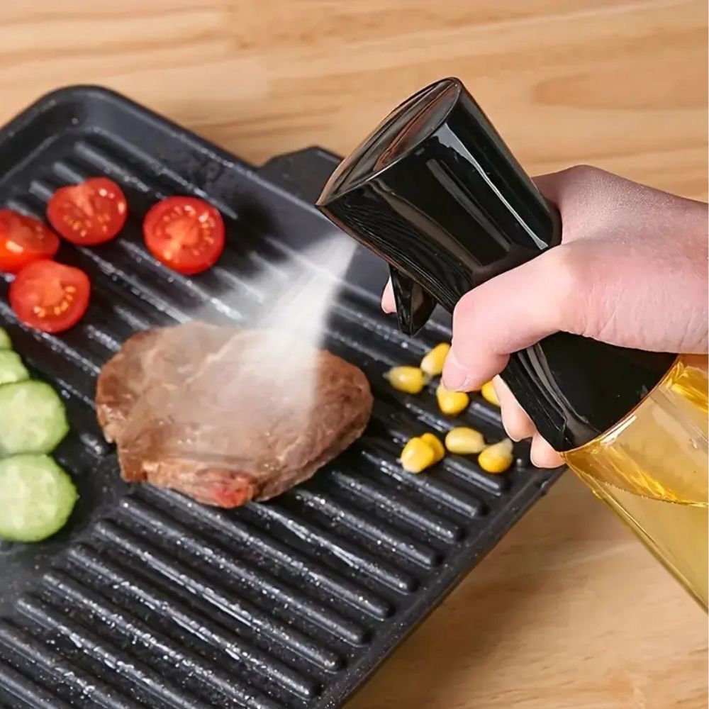 Bottiglia nebulizzatrice per olio in vetro per un dosaggio preciso in cucina