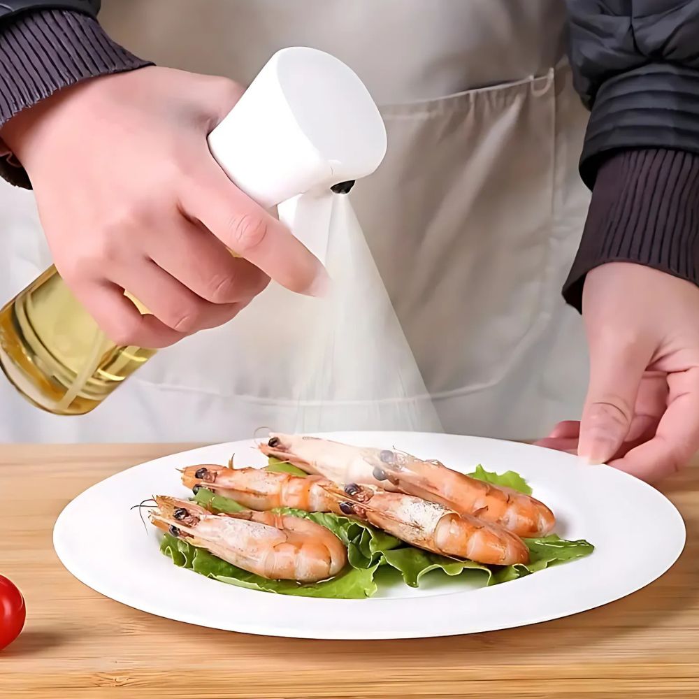 Bottiglia nebulizzatrice per olio in vetro per un dosaggio preciso in cucina