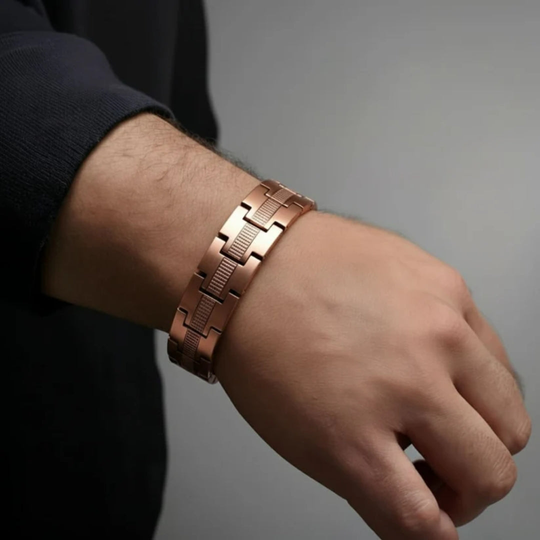 Bracciale Magnetico in Rame da Uomo