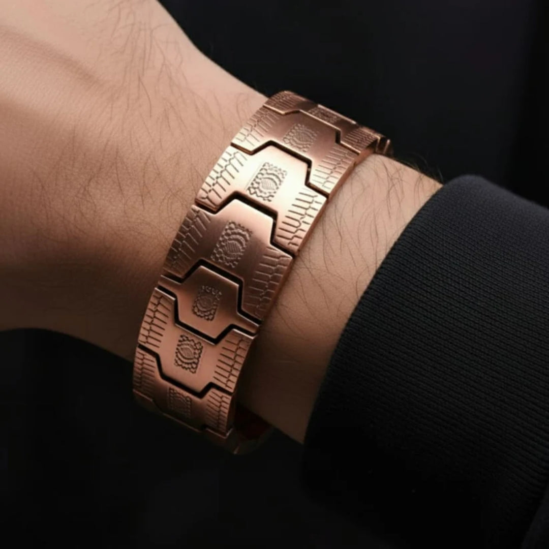 Bracciale Magnetico in Rame da Uomo