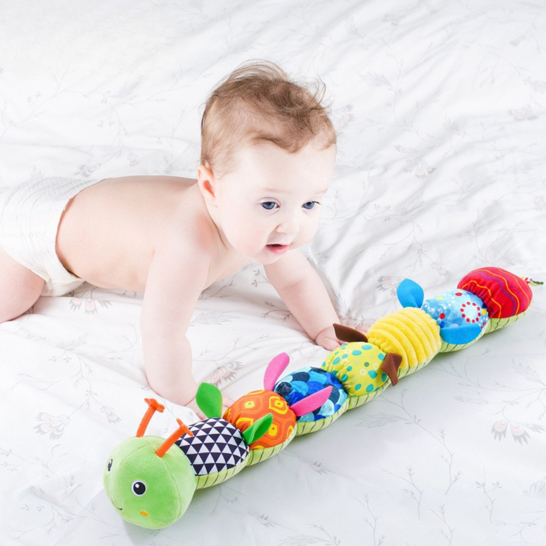 Bruco musicale per bambini – Peluche interattivo per lo sviluppo sensoriale e motorio
