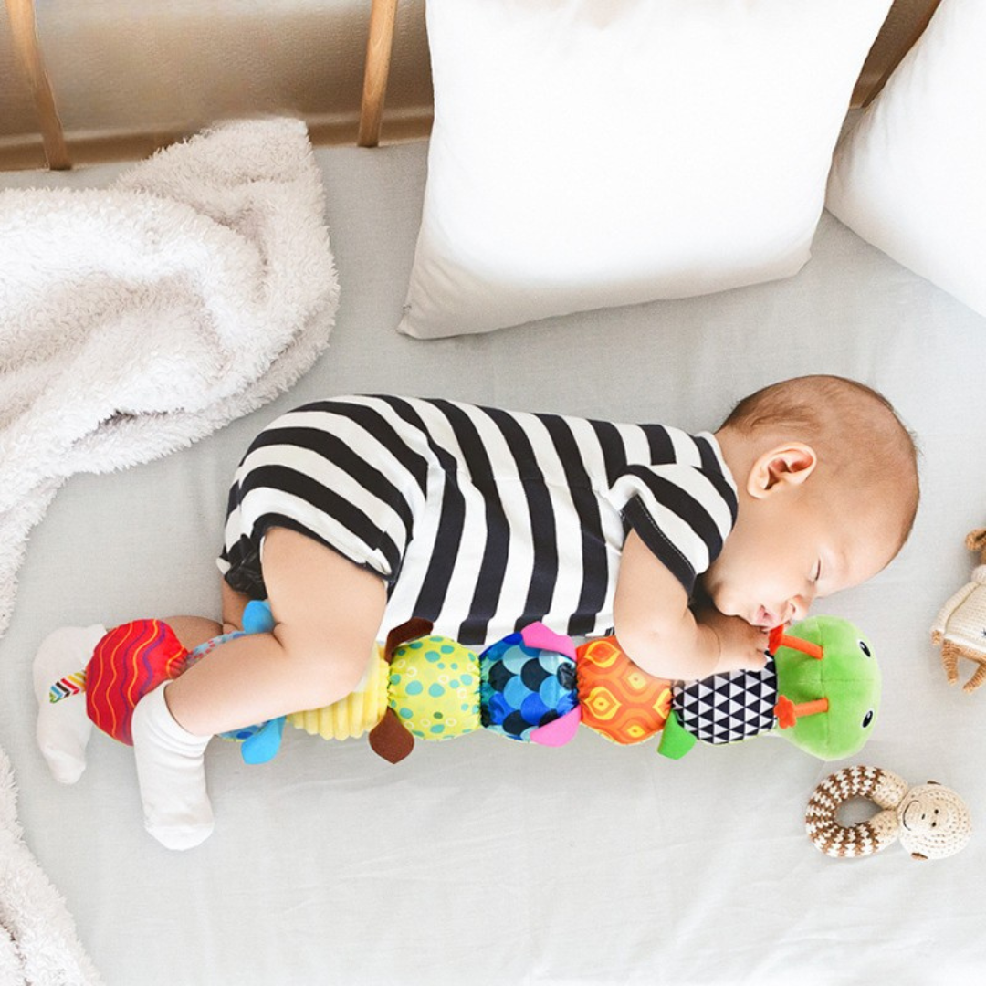 Bruco musicale per bambini – Peluche interattivo per lo sviluppo sensoriale e motorio