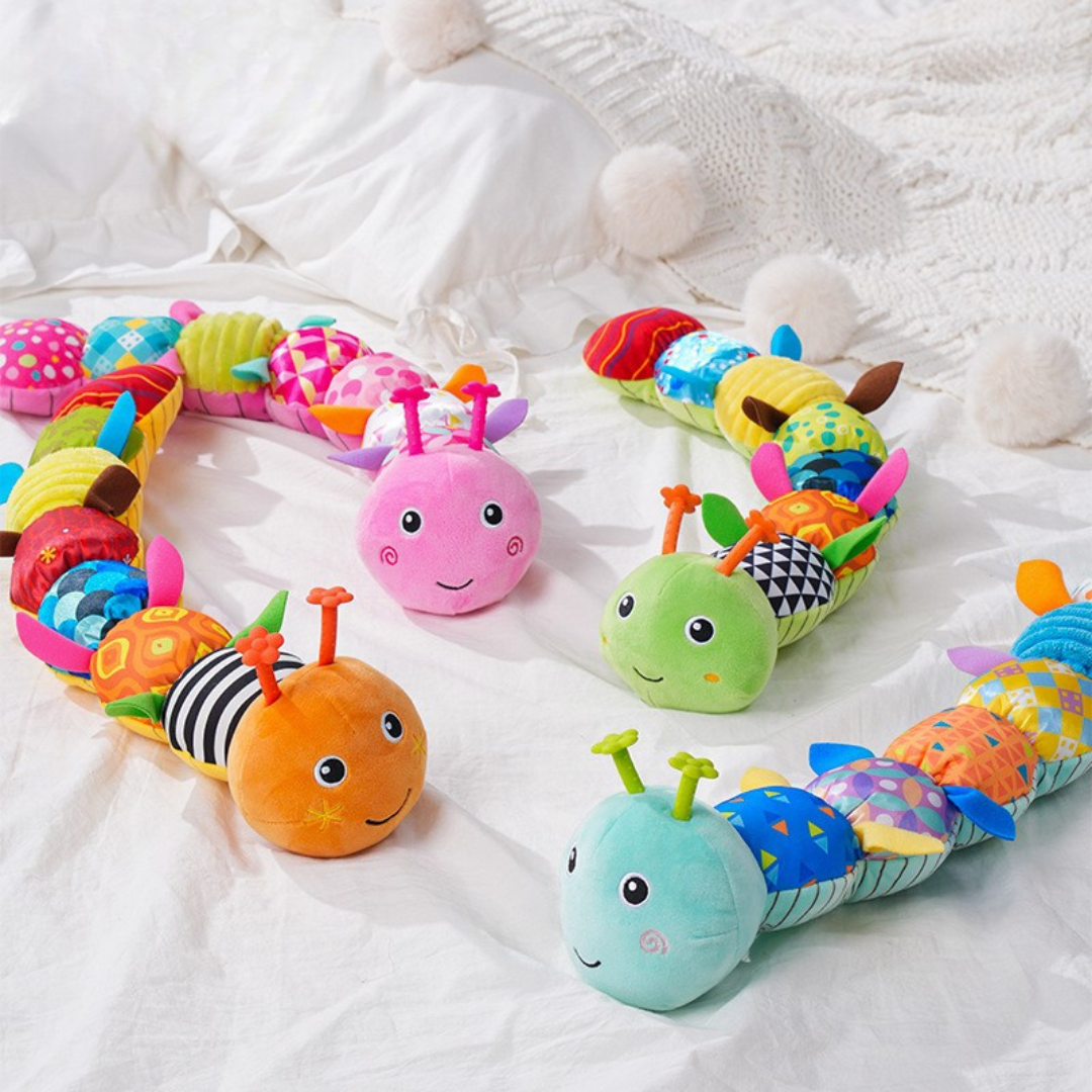 Bruco musicale per bambini – Peluche interattivo per lo sviluppo sensoriale e motorio